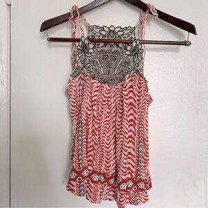 Free people swing top red extra small